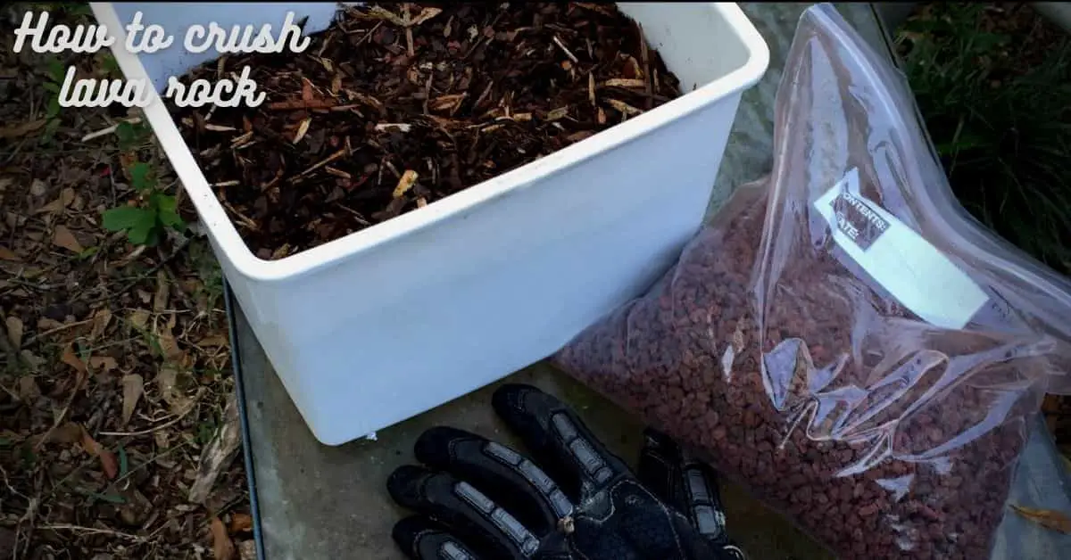 how to crush lava rock