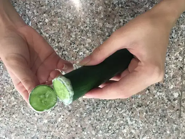 home grown cucumbers taste like chemicals